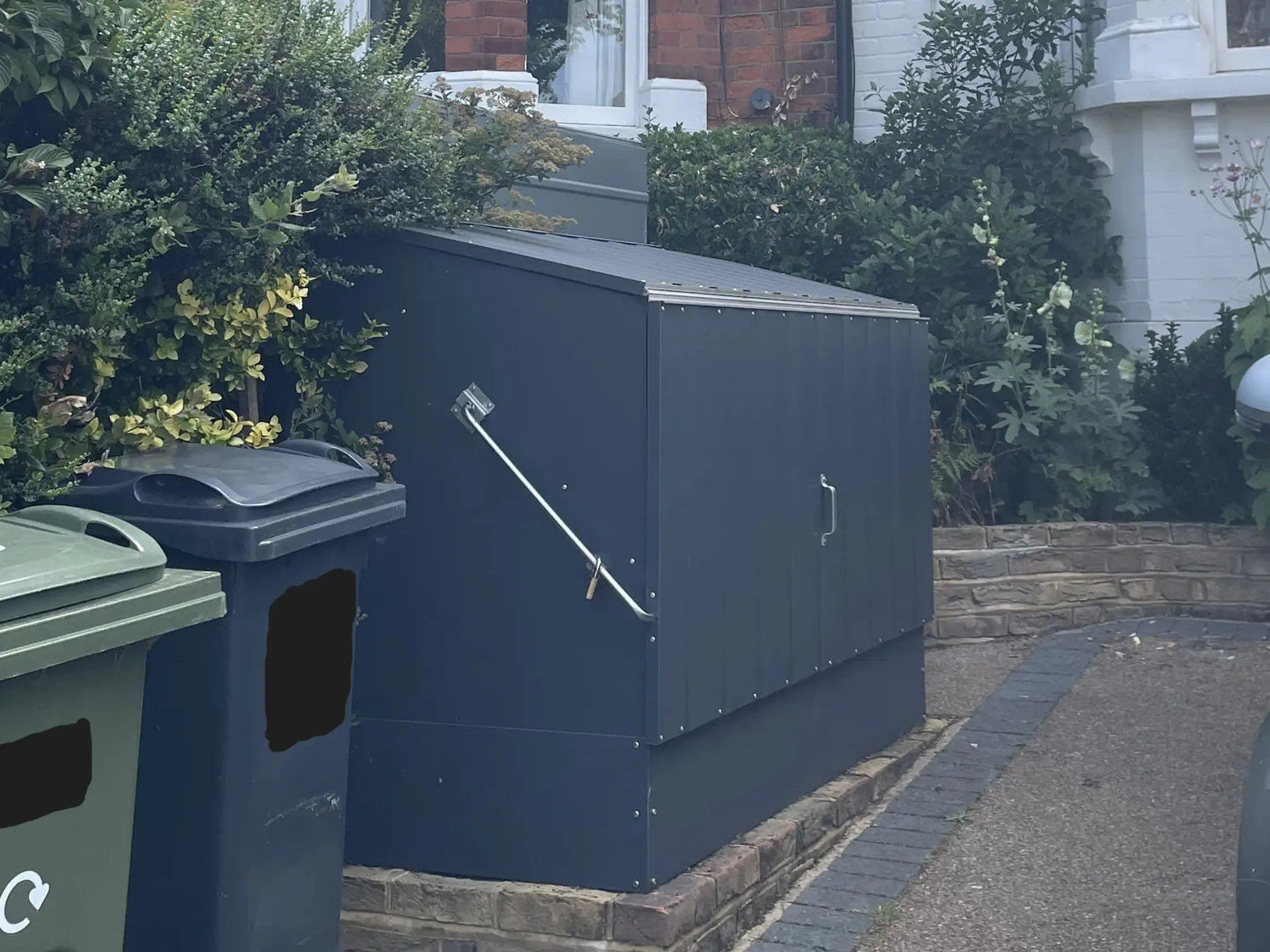 Metal bike sheds require planning permission if located in your front garden.