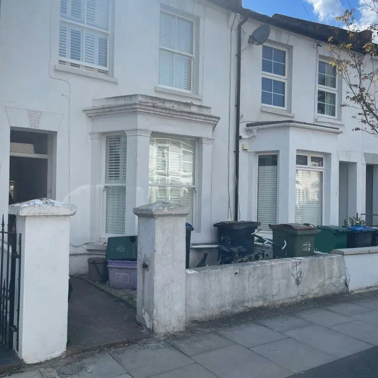 Tired front garden wall in London terrace dragging down kerb appeal and cheapening the property’s look.
