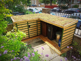 Bike and bin green roof sheds - L-Shaped
