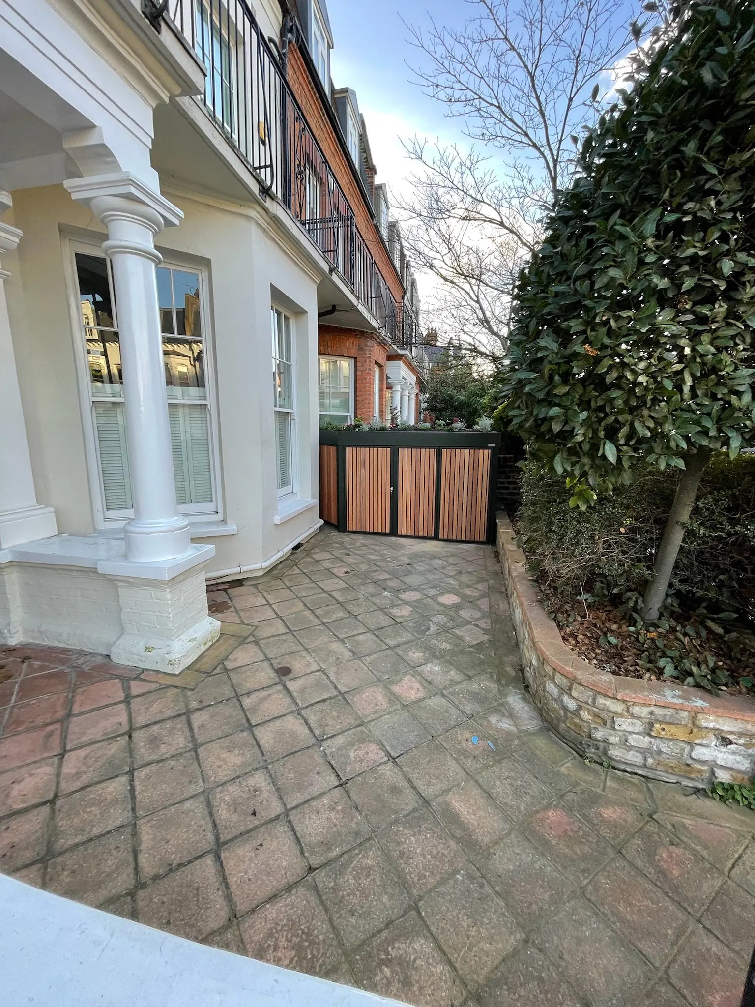After: Planning-Approved Side Bike Store with Planted Roof