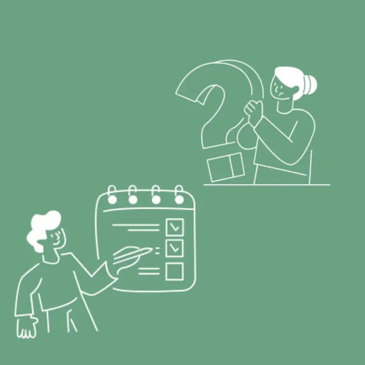 Atlanticbike FAQ icon representing answers to planning, design, and installation questions
